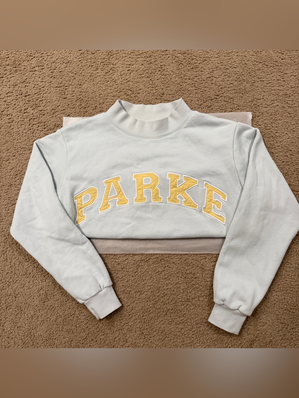 PARKE Heritage Varsity Mockneck Blueberry Lemonade S/M